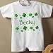 St. Patrick's Day Gifts - Personalized St Patrick's Day Baby Romper - Irish Shamrocks