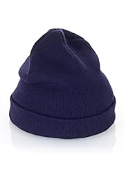 Turn Up Brim Knitted Beanie Hat