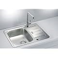 Edelstahlsp�le "Line 1.0 N /45" 1 Becken 1/2 Abtropffl�che