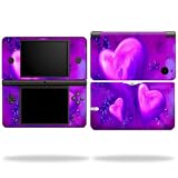 Protective Vinyl Skin Decal Cover for Nintendo DSi XL Skins Purple Heart