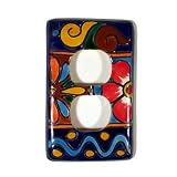 Wall Plates: Talavera Light Switch Plate Cover - Duplex Plate