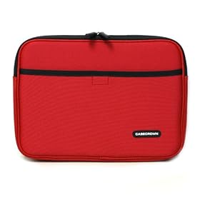 Samsung N120-12GW 10.1-Inch White Netbook carrying CaseCrown Double Memory Foam Neoprene Netbook Sleeve w/Front Pocket (Red)