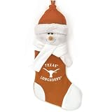 22" NCAA Texas Longhorn Plush Snowman Collegiate Christmas Stocking