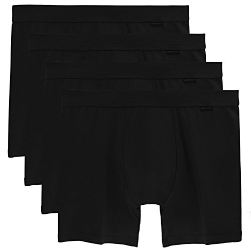 David Archy Men's 4 Pack Vintage Classic Micro Modal Cotton Boxer Briefs