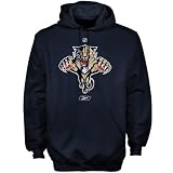 NHL Florida Panthers Primary Logo Hooded Fleece (Blue/White, X-Large)