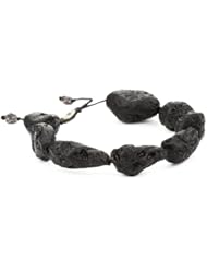 M.Cohen Hand made Designs Large Chunky Lava Rock Beads Bracelet