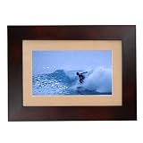 Smartparts SP72 7-Inch Digital Picture Wood Frame with Beige Matting (Espresso)
