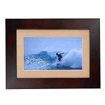 Smartparts SP72 7-Inch Digital Picture Wood Frame with Beige Matting (Espresso)