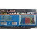 Cal-hawk Wire Connectors - 158 Pieces, with Plastic Storage Case