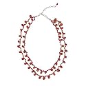 Tigers Eye, Glass Beads and Thre Burgundy Multi-Strand Necklace "Lions and Tigers and Bears..."