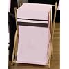 Baby and Kids Clothes Pink and Brown Hotel Laundry Hamper by JoJo