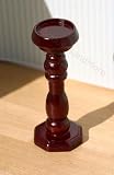 Dollhouse Miniature Mahogany Stained Wood Pedestal