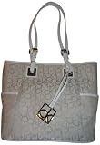 Women’s Calvin Klein Purse Handbag Tote Metallic Ivory Style No. H1LAF073