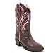 Roper Girl Brown Western Detail Cowgirl Pageant Boots Toddler Kids 9-3