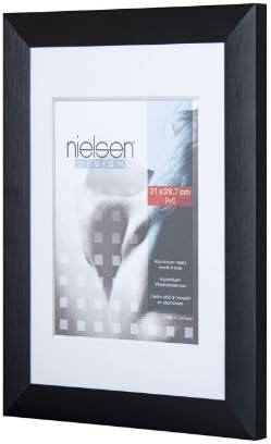 Nielsen Largo Brushed Black A1 ( 594 x 840 mm), black A1 metal poster frames by Nielsen Largo