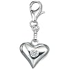 Heart Charm in Silver by Elements