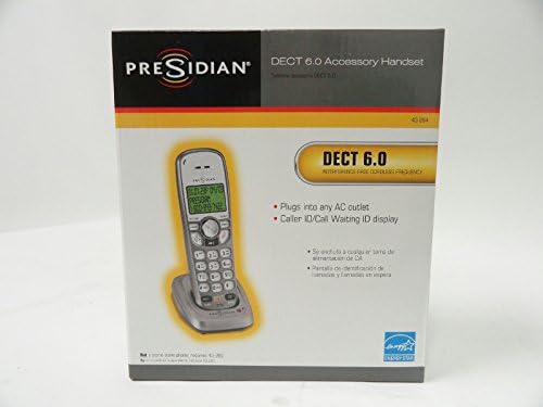DECT 6.0 Cordless Accessory Handset with Base (For Presidian, Panasonic, AT&amp;T, &amp; Vtech &amp; Most Dect Cordless Phone Systems)