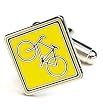 Bicycle Crossing Cufflinks - Famous Signs Themed Formal Wear - Cufflinks