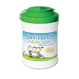 NICE-PAK PRODUCTS, INC Wet Wipes for Kids, Cloth, 7-1/2 x 6, White, 220/Canister