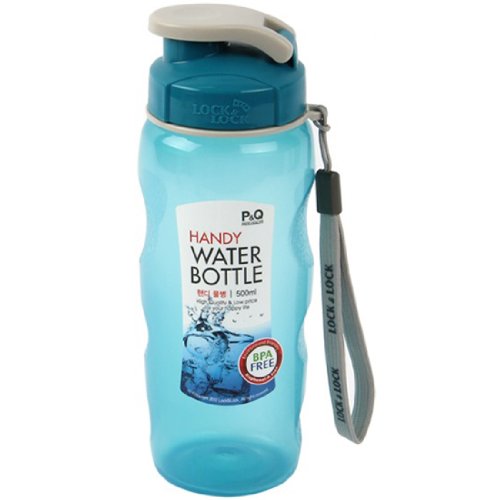 LockandLock BPA Free Sports Handy Easy Grip Water Bottles 500ml