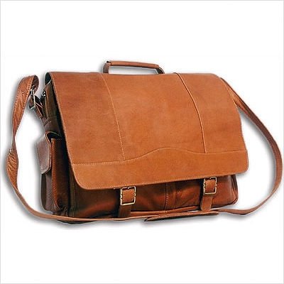 David King & Co. Porthole Briefcase Black