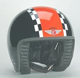 Davida Jet Black Orange/White Check Large