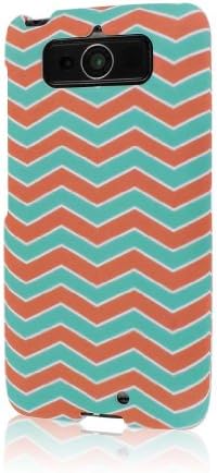 MPERO SNAPZ Series Rubberized Case for Motorola DROID Mini - Mint Chevron