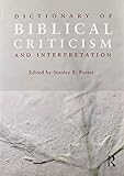 Dictionary of biblical criticism and interpretation