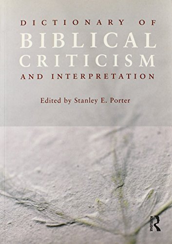dictionary of biblical criticism and interpretation