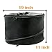 The Elixir Deco Set of 2, Premium Extra Large Collapsible Hat Storage Box Bag, Hat Box Storage Travel Ba,g Round Hat Box Container, Keeps Out Dust and Dirt