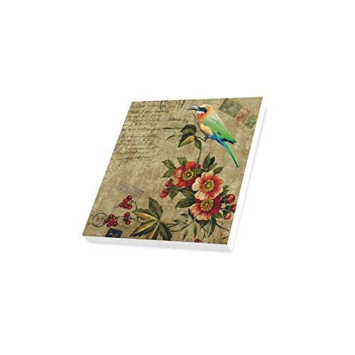 Sakuraelec Canvas Print 12"x12" Animal bird retro paiting art