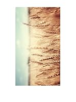 Huella deco Felpudo de Vinilo (Azul Celeste/Beige)