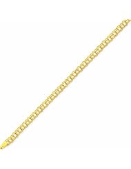 Genuine 14K Yellow Gold Double Link Charm Bracelet 8 Inches 6 Grams Of Gold 100% Satisfaction Guaranteed.