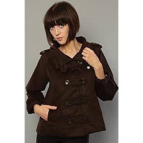Obey The New Moon Cape Jacket in Brown,Winter Coats & Jackets for Women