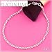 Karat Platinum 2.40MM Diamond Cut Rope Bracelet 7