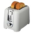 Black & Decker TR1256W 850-Watt 2-Slice Toaster with Bagel Function and Removable Crumb Tray