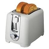 Black & Decker TR1256W 850-Watt 2-Slice Toaster with Bagel Function and Removable Crumb Tray