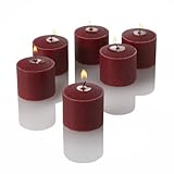IMAGE OF Set of 72 Premium Scented Votive Candles, Red Apple Cinnamon