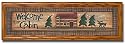 Welcome Cabin Decor Country Moose Framed Art Print Sign