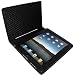 Piel Frama Black Ipad Luxury Leather Magnetic Closure Case w/ Black Inside Lining - BONUS FREE DermaPad Clip Pen with Order!