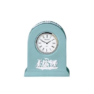Wedgwood Jasperware Grecian Clock Turquoise by
