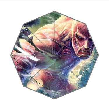 Japanese-Anime-Attack-On-Titan-Giant-Girl Custom Foldable Umbrella 01
