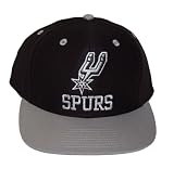 2 Tone NBA San Antonio Spurs Snapback Hat Cap - 2 Tone Black Grey