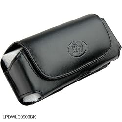 Black Horizontal Leather Pouch For LG VX10000 Voyager VX-10000 Phone Case Cover with Belt Clip Magnetic Closing