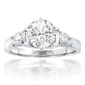 1.45 ct. TW Round Diamond Engagement Ring in 14 kt. Accented Mounting
