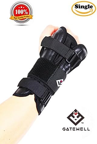 Gatewell Wrist Sprains, Brace, Stabilizer For Tendonitis, Tenosynovitis , Strain Caused By Typing, Writing, Sporting Activities S/M