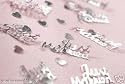 4 x Silver Just Married Wedding Party Table Confetti