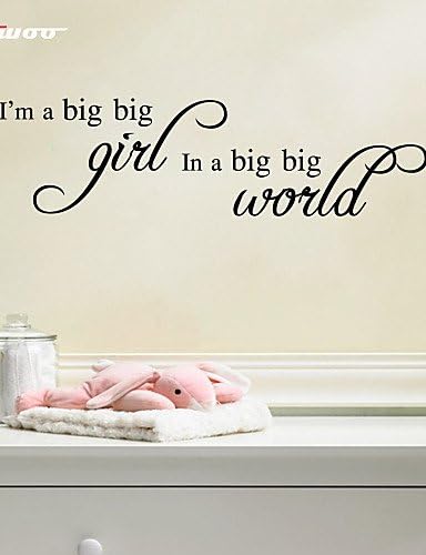 AWOOLL New Wall Paper BIG GIRL BIG WORLD Pattern Group On Behalf Of English customization