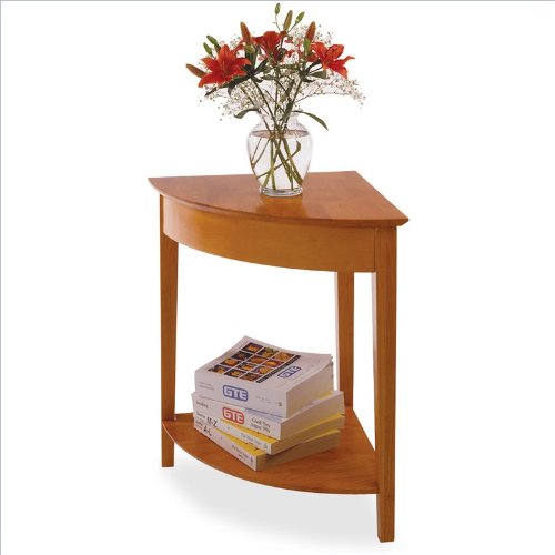 Winsome Solid Wood Corner Table in Honey