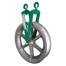 Greenlee 639 Twin Yoke Sheave, Right Angle, 4000-Pound Capacity